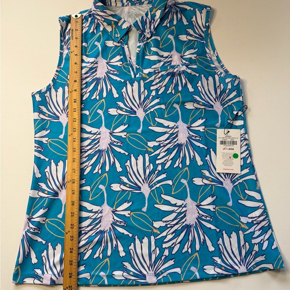 NWT Women's SwingDish Claire Printed Top Size XL MSRP $89 (P) - Picture 6 of 8